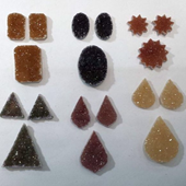 Uruguay Minerals. Marcos Lorenzelli S.R.L. Druzy Shapes