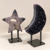 Uruguay Minerals. Marcos Lorenzelli S.R.L. Amethyst Stars