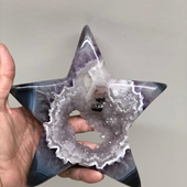 Uruguay Minerals. Marcos Lorenzelli S.R.L. Amethyst Stars