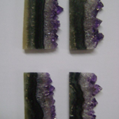Uruguay Minerals. Marcos Lorenzelli S.R.L. Amethyst Slices for Pendants