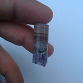 Uruguay Minerals. Marcos Lorenzelli S.R.L. Amethyst Cylinders for Pendants